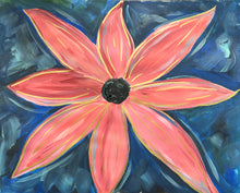 Load image into Gallery viewer, Big Coral Flower Acrylic Painting Tutorial
