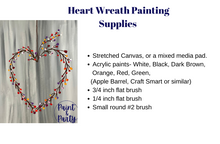 Load image into Gallery viewer, Fall Heart Wreath Painting Tutorial
