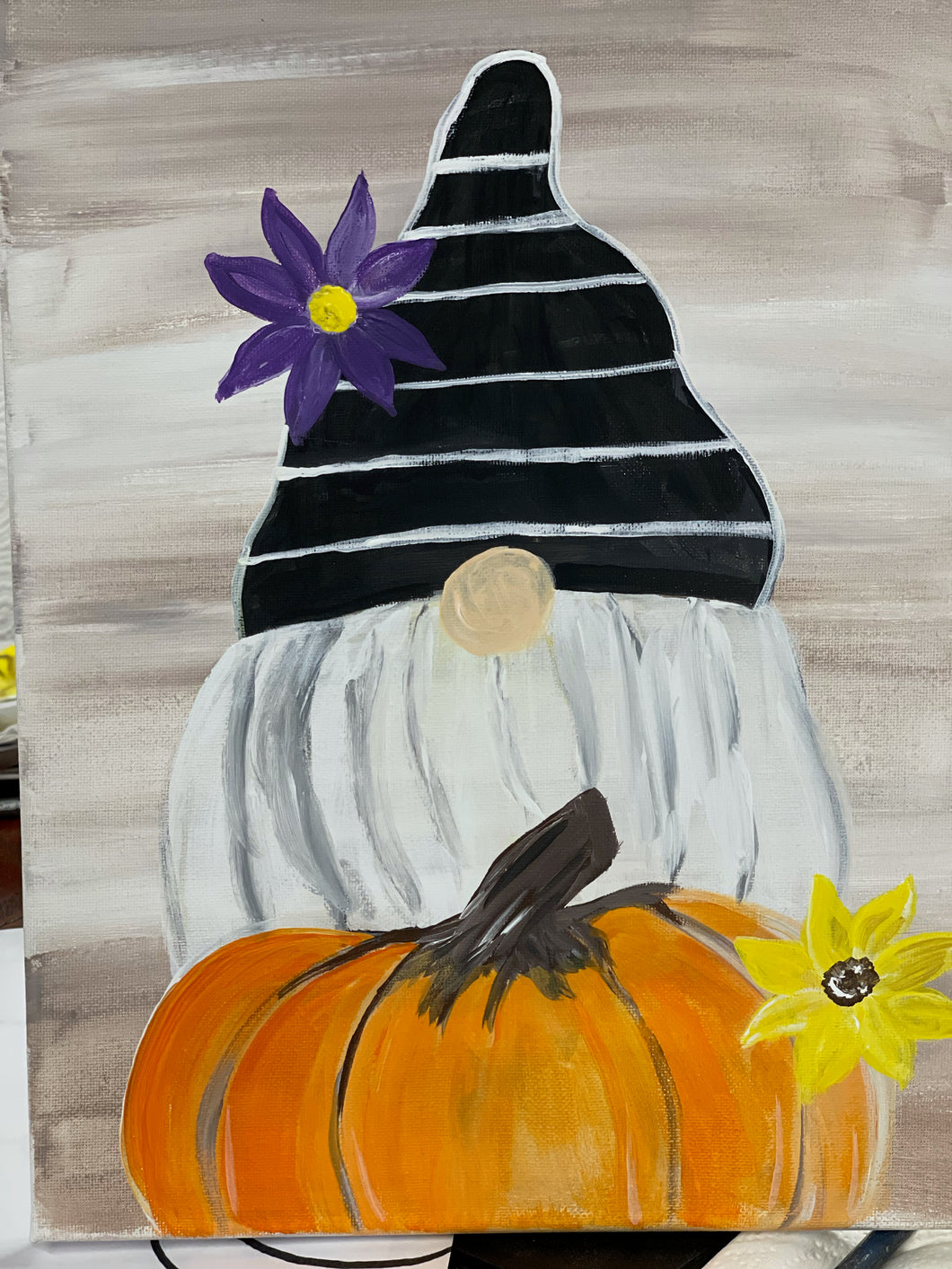 Fall Pumpkin Gnome Painting Tutorial