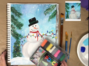 Snowman with Lights Painting Tutorial