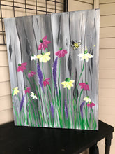 Load image into Gallery viewer, Summer Flowers on Wood Painting Tutorial

