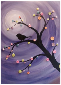 Button Tree Painting Tutorial