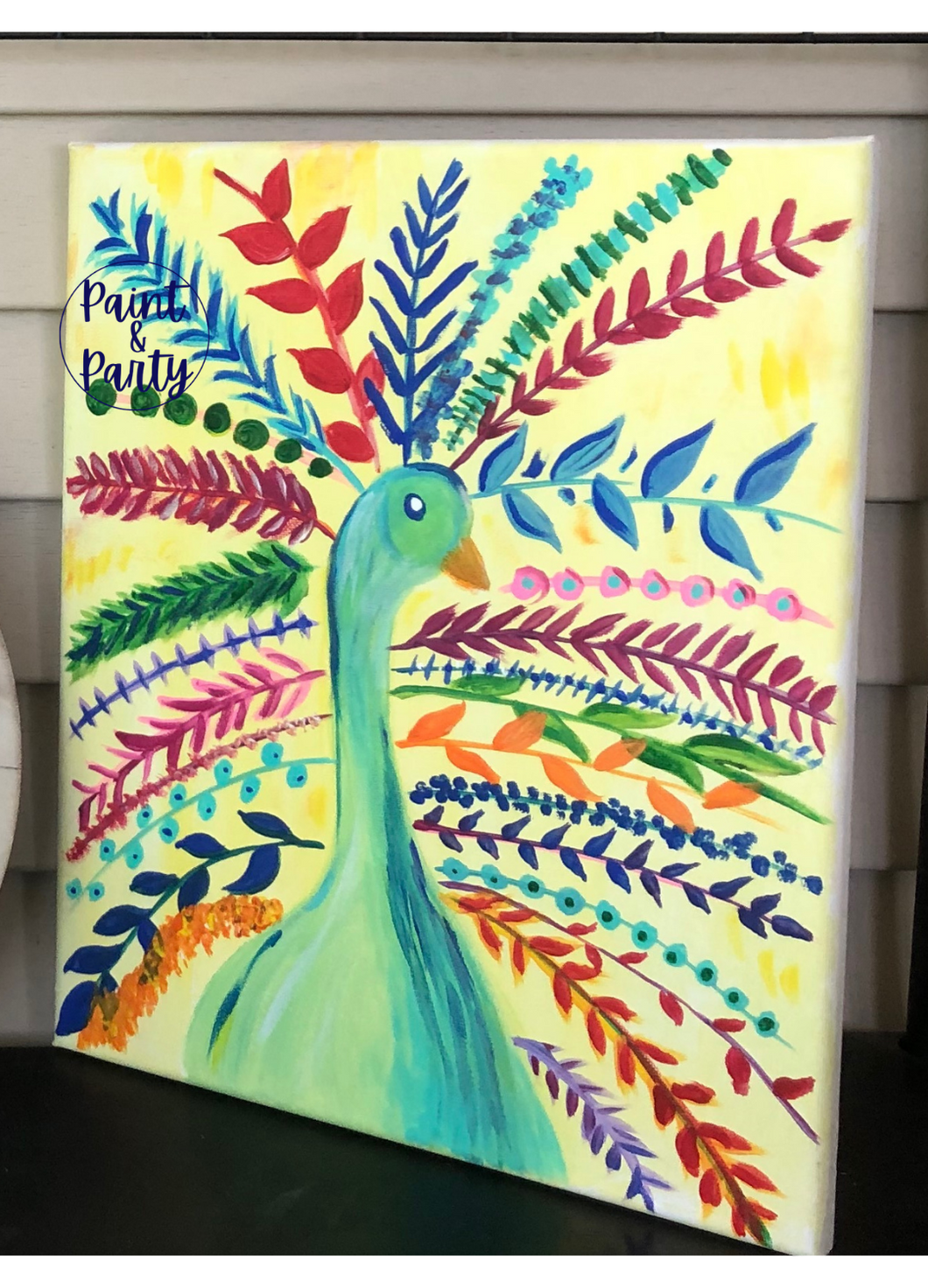 Bright Peacock Painting Tutorial